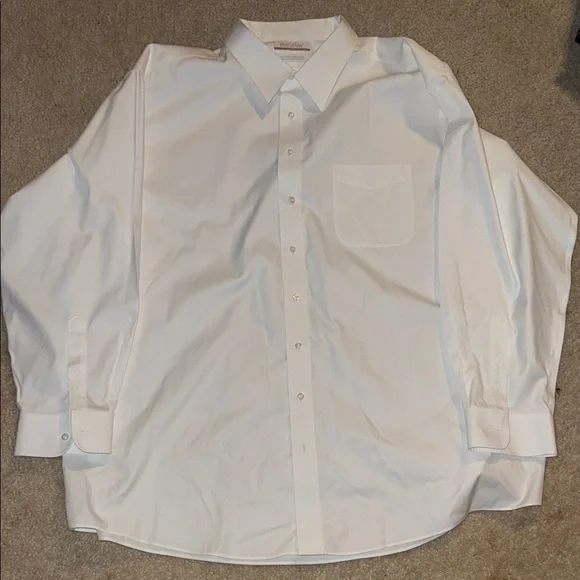 Roundtree & Yorke White Dress Shirt for Men - Picture 1 of 3